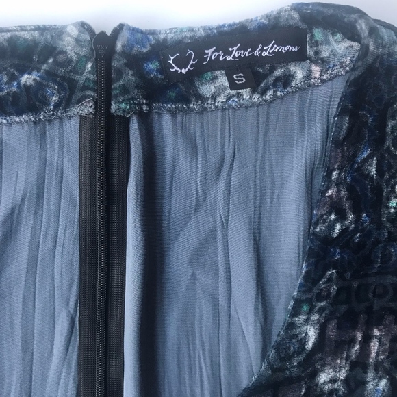 For Love and Lemons Patterned Velvet Dress - Picture 2 of 5